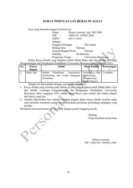 Sistem Pernafasan: Assessment, Patofisiologi, dan Terapi ...