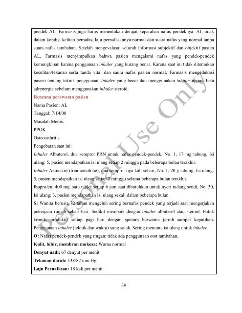 Sistem Pernafasan: Assessment, Patofisiologi, dan Terapi ...