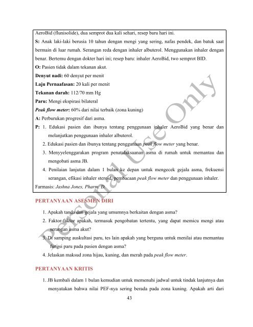 Sistem Pernafasan: Assessment, Patofisiologi, dan Terapi ...