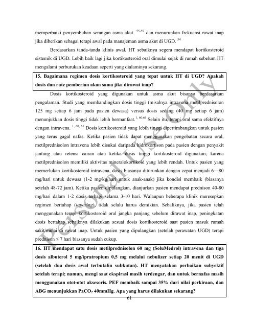 Sistem Pernafasan: Assessment, Patofisiologi, dan Terapi ...