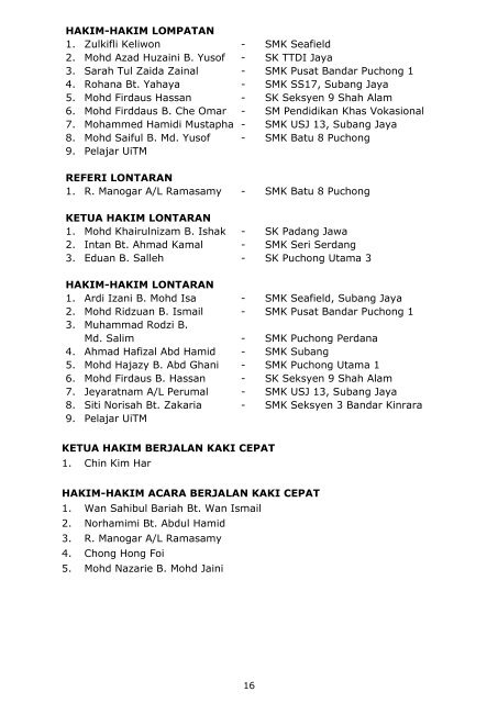 PERATURAN-PERATURAN PERTANDINGAN OLAHRAGA