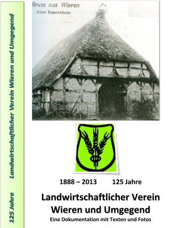 Broschüre zum 125-jährigen Jubiläum - des TuS Wieren von 1921 eV