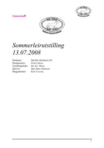 Sommerleirutstilling 13.07.2008