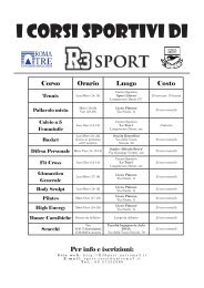 formato in b/n - Sport a Roma Tre