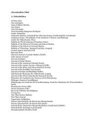 Liste der zentralasienwissenschaftlich relevanten Literatur