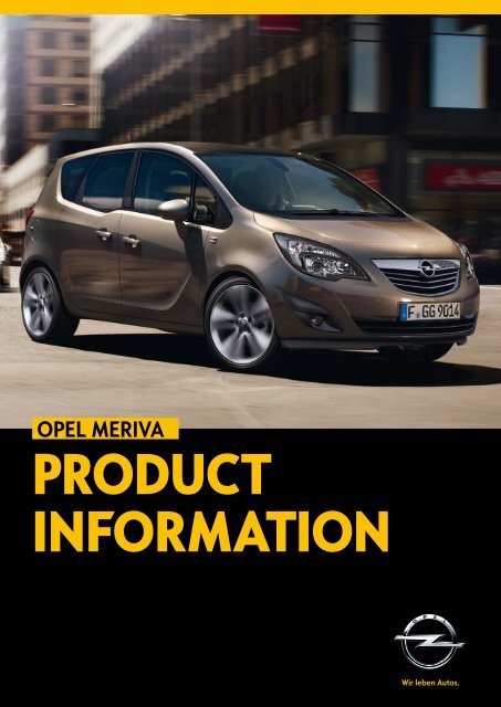 Download Opel Meriva Specs (4583kb PDF) - Reeds Motor Group