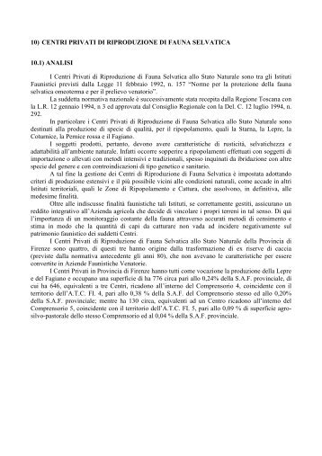 Presenze - Provincia di Firenze