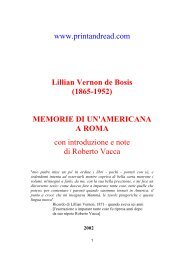 Memorie di un'americana a Roma 1873-1952 - Roberto Vacca