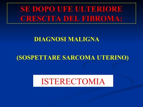 I SANGUINAMENTI UTERINI ANOMALI