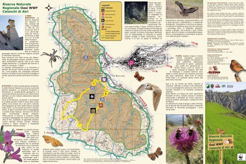 cartina in italiano - Riserva Naturale dei Calanchi di Atri