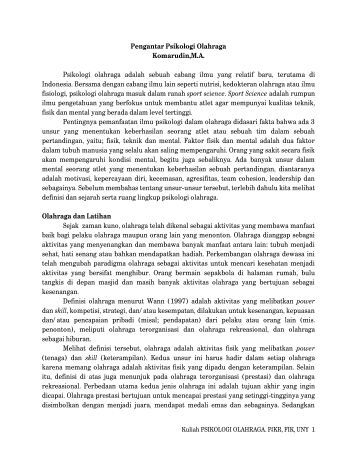 KONSEP DASAR PSIKOLOGI - Staff UNY