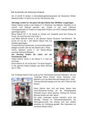 TuWi Rollskiläufer und -läuferinnen erfolgreich Am 21./22.08.10 ...