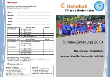 Handball - TV 1848 Bodenheim