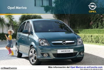 Catálogo del Opel Meriva - enCooche.com