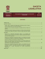 GACETA LEGISLATIVA - Poder Legislativo del Estado de Campeche