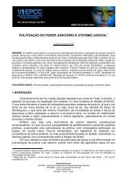 politização do poder judiciário e ativismo judicial1 - Cesumar