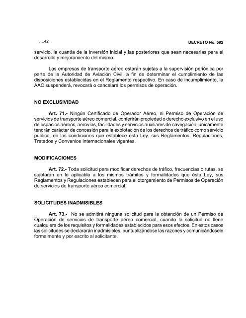 DECRETO No 582. LA ASAMBLEA LEGISLATIVA DE LA ...