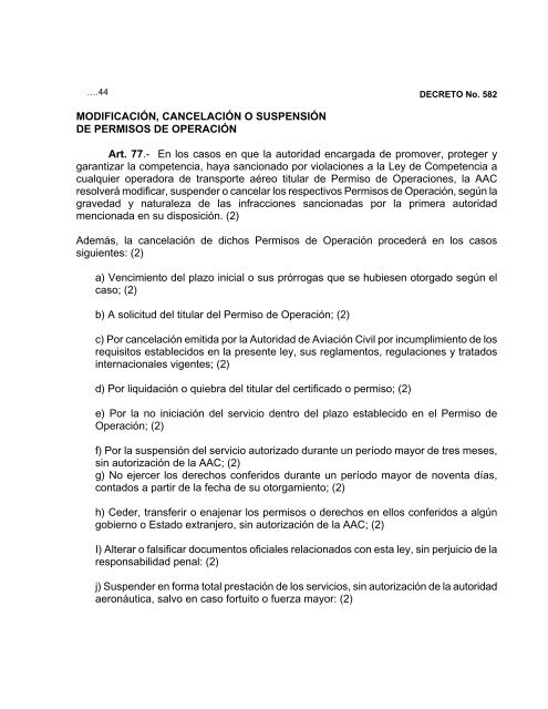 DECRETO No 582. LA ASAMBLEA LEGISLATIVA DE LA ...