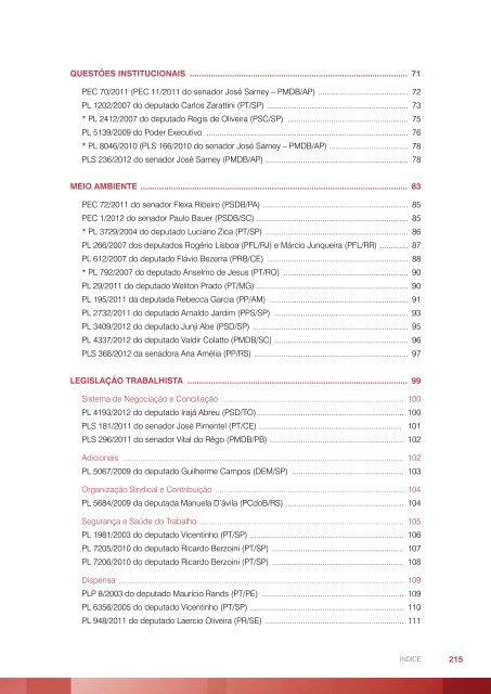 Agenda Legislativa da Indústria 2013 - CNI