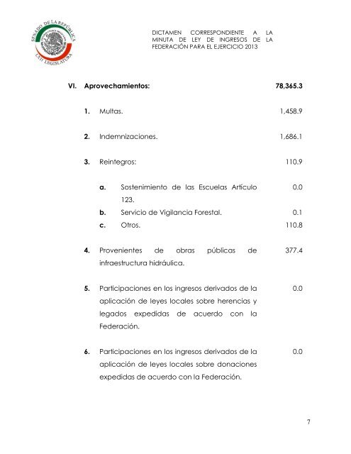 Proceso Legislativo - Cámara de Diputados