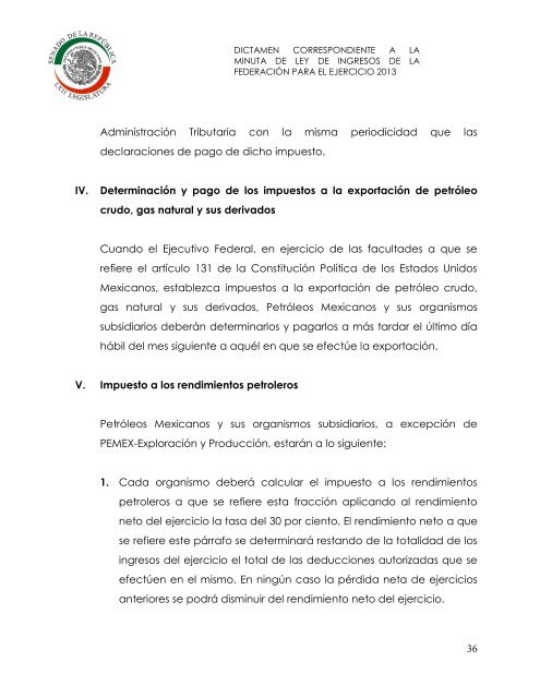 Proceso Legislativo - Cámara de Diputados