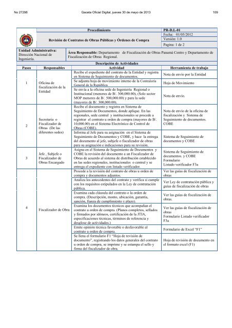 manual de procedimientos para la fiscalización de obras