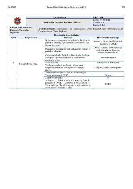 manual de procedimientos para la fiscalización de obras