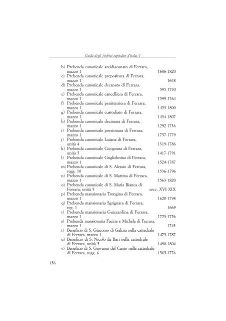 Guida degli Archivi capitolari d'Italia. I - Direzione generale per gli ...