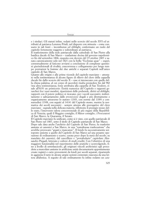 Guida degli Archivi capitolari d'Italia. I - Direzione generale per gli ...