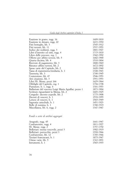 Guida degli Archivi capitolari d'Italia. I - Direzione generale per gli ...