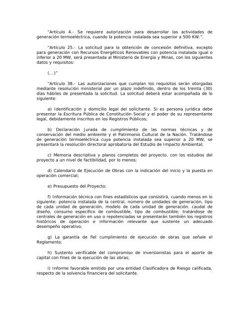 Decreto Legislativo Nº 1002 - Ministerio de Energía y Minas