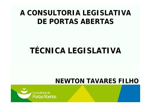 TÉCNICA LEGISLATIVA