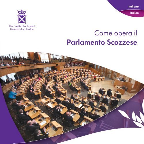 Come opera il Parlamento Scozzese - Scottish Parliament