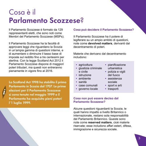 Come opera il Parlamento Scozzese - Scottish Parliament