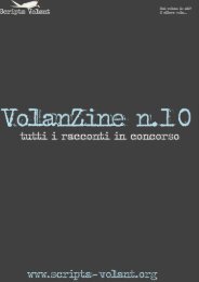VolanZine n°10: tutti i racconti in concorso - Scripta Volant
