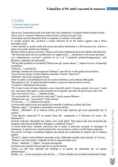 VolanZine n°10: tutti i racconti in concorso - Scripta Volant