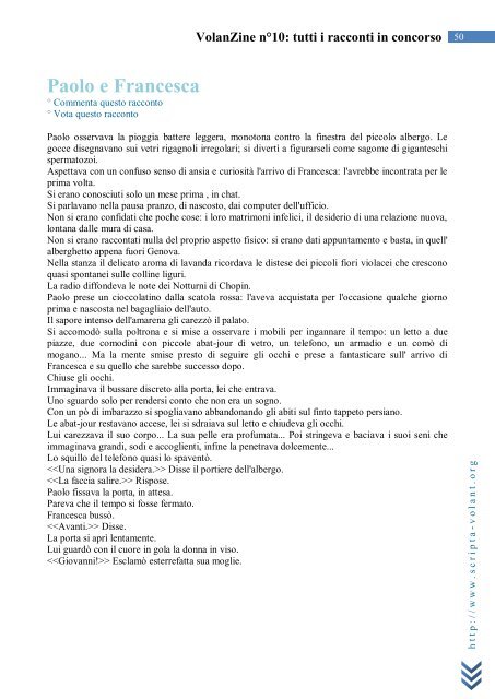 VolanZine n°10: tutti i racconti in concorso - Scripta Volant