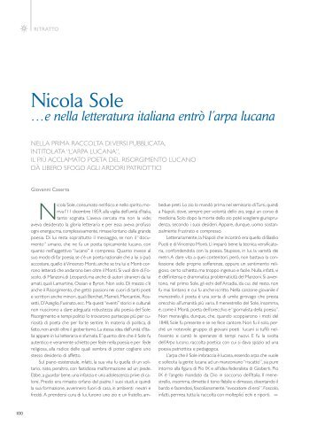 Nicola Sole - Consiglio Regionale della Basilicata