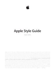 Apple Style Guide