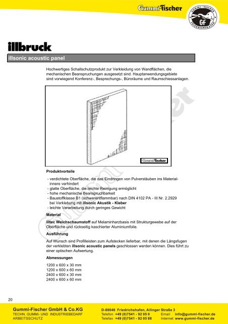 07 Schalldämmung - Gummi-Fischer GmbH & Co.KG