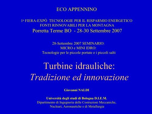 Presentazione formato .pdf - Ecoappennino