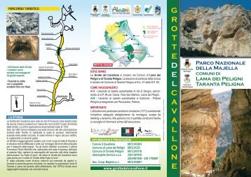 depliant delle grotte - Grotte del Cavallone