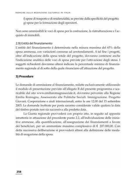 indagine sulla mediazione culturale in italia - Integrazione Migranti