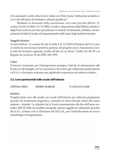 indagine sulla mediazione culturale in italia - Integrazione Migranti