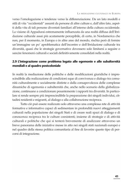 indagine sulla mediazione culturale in italia - Integrazione Migranti