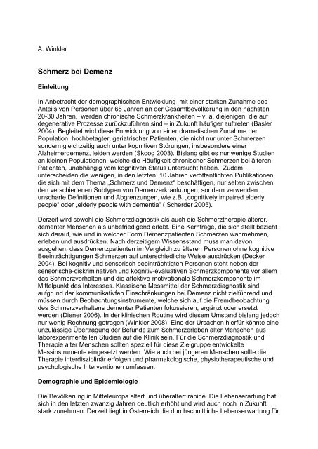 PD Dr. Andreas Winkler, Bad Pirawarth, Österreich - MDK Bayern
