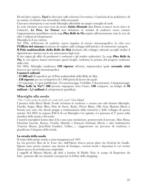 Cartella stampa - Office du Tourisme et des Congrès de Marseille