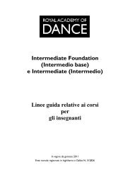 Intermediate Foundation - Royal Academy of Dance