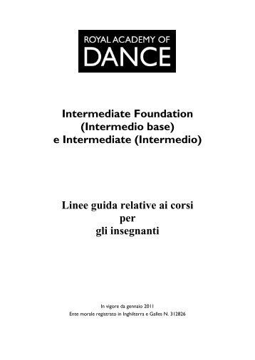 Intermediate Foundation - Royal Academy of Dance