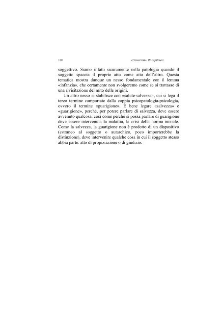 «UNIVERSITÀ». RI-CAPITOLARE - 1997 - Società Amici del Pensiero